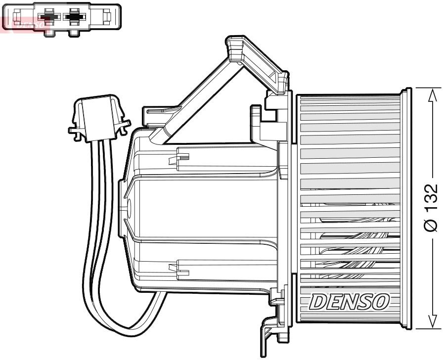 DEA02009 Denso Электромотор печки