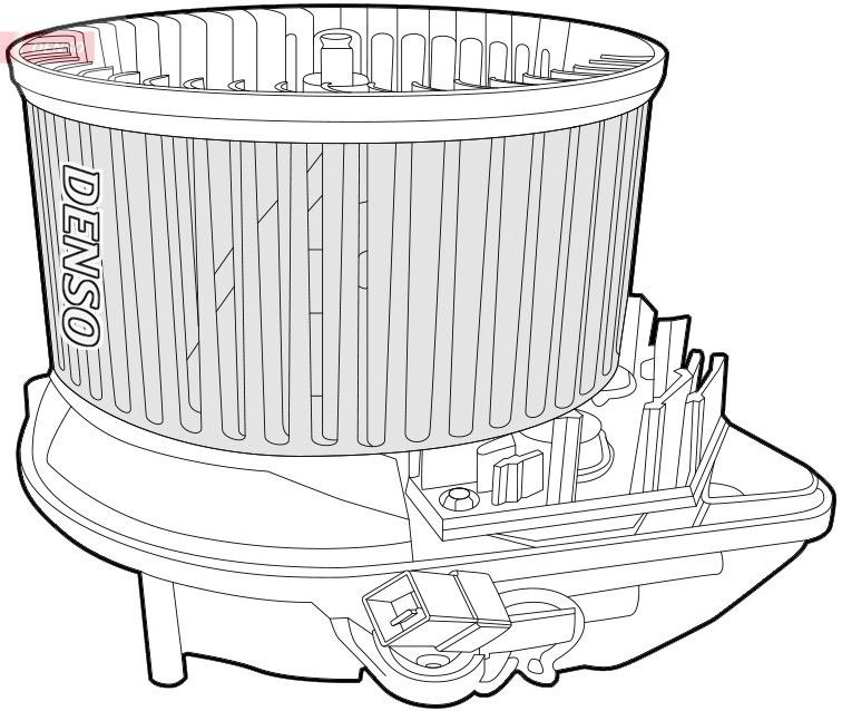 DEA07015 Denso Электромотор печки