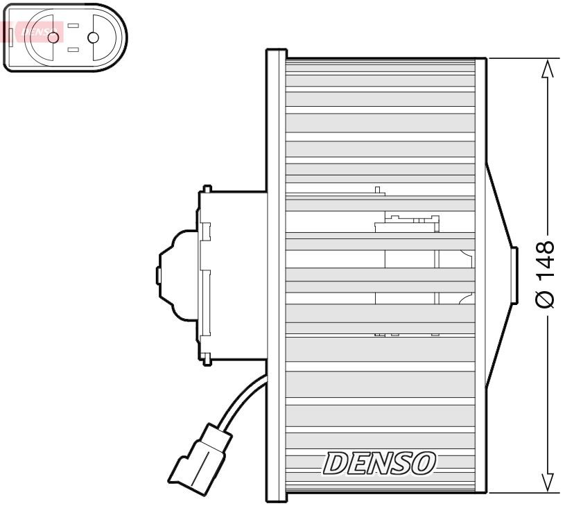 DEA10054 Denso Электромотор печки