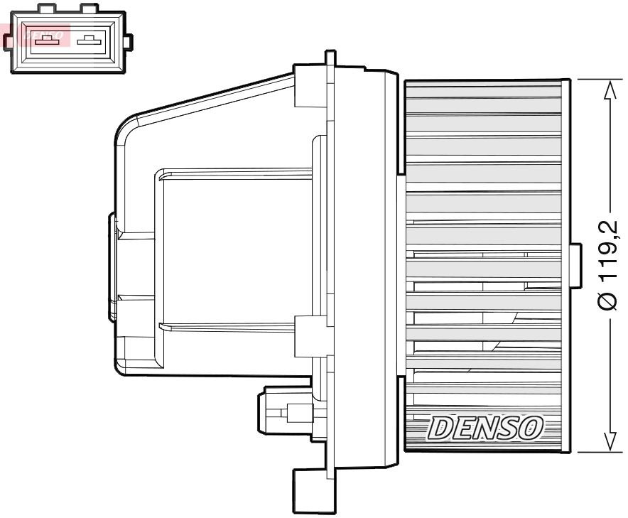 DEA33003 Denso Электромотор печки