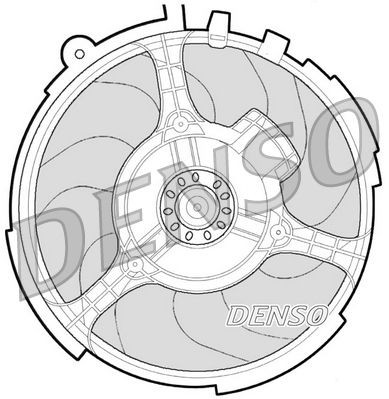 DER09060 Denso Вентилятор радиатора