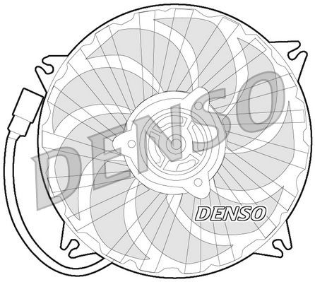 DER21017 Denso Вентилятор радиатора