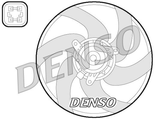 DER21022 Denso Вентилятор радиатора