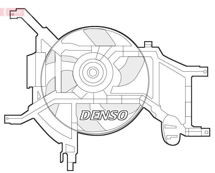 DER37002 Denso Вентилятор радиатора