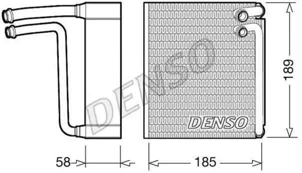 DEV09025 Denso Радиатор отопителя салона