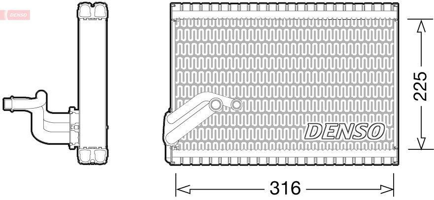 Радиатор испарителя кондиционера Citroen C4 GRAND PICASSO I минивэн (UA) (2006 - 2013) цена, от 89.58 USD