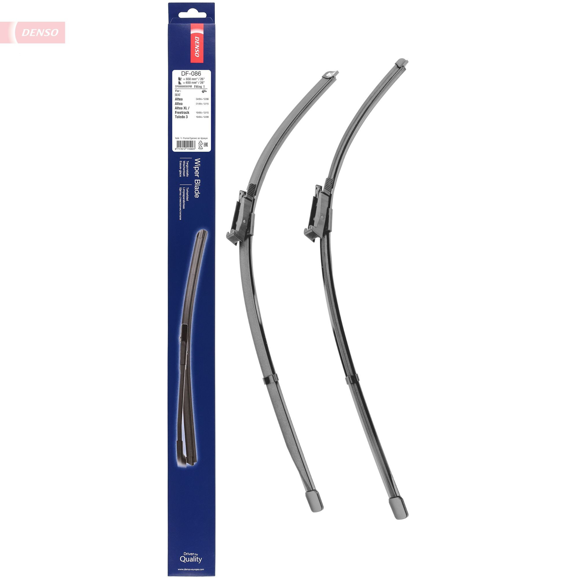 Щетка стеклоочистителя лобового стекла, водительская Denso DF086 цена, от 30.40 USD