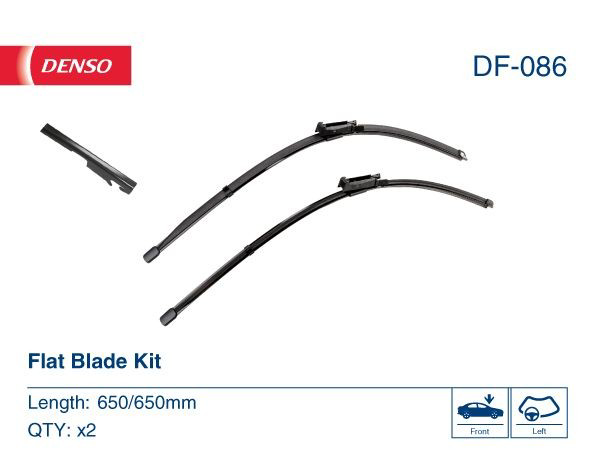 Щетка-дворник лобового стекла водительская DF086 Denso
