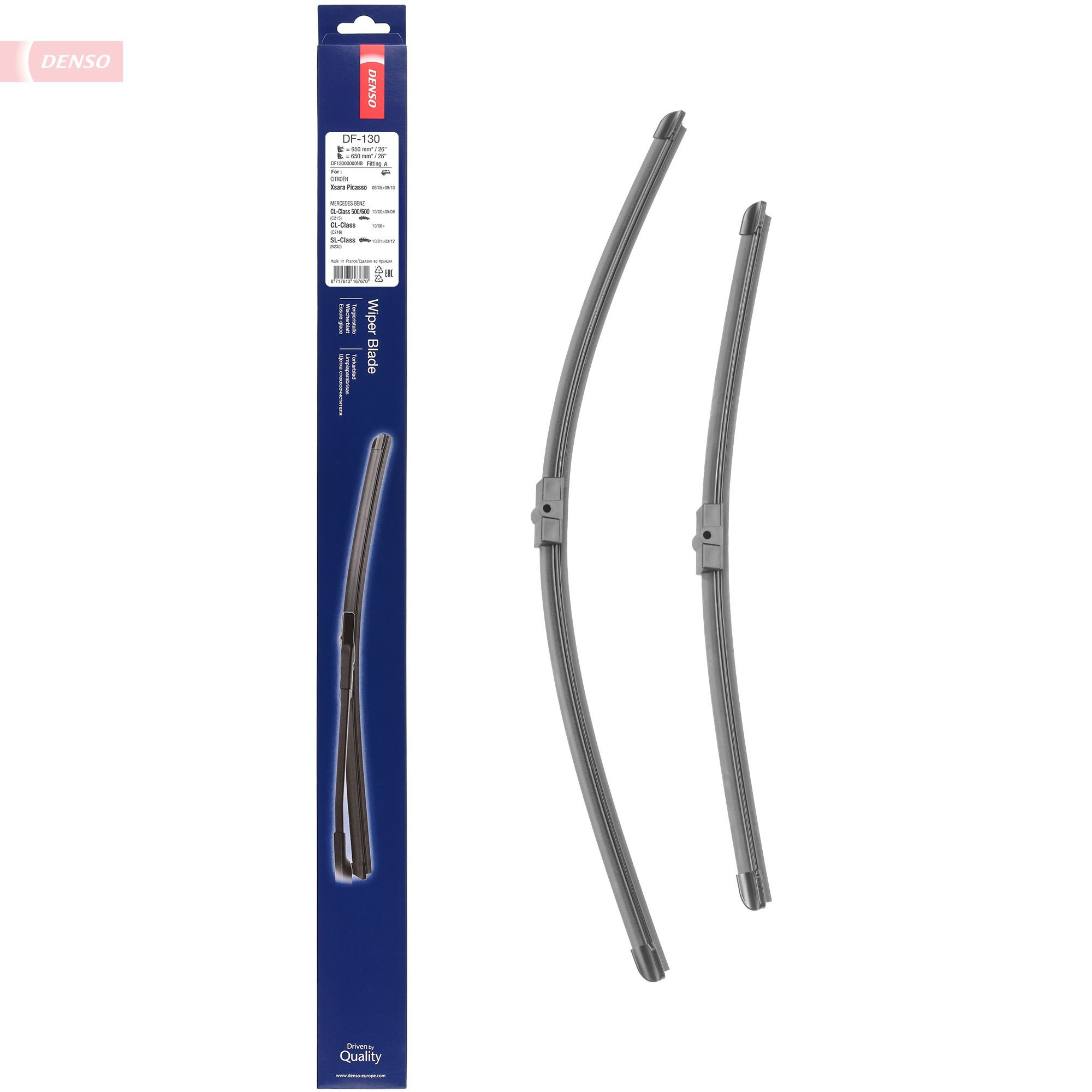 Щетка дворника левая Denso DF130