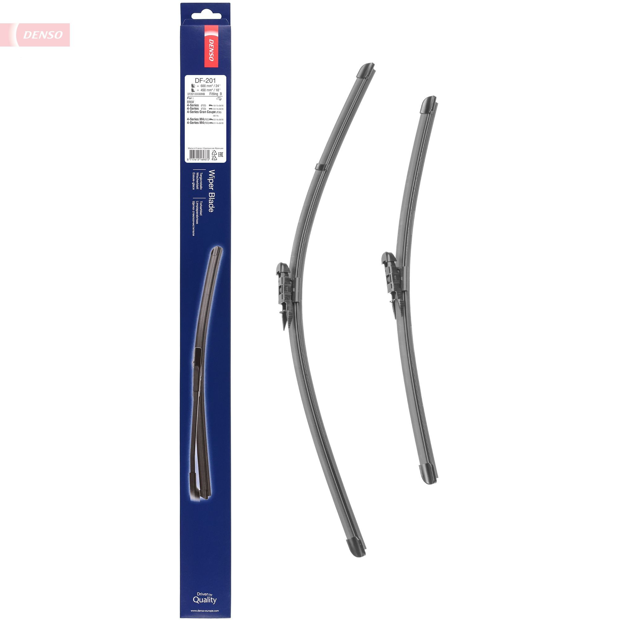 Щетка стеклоочистителя лобового стекла, водительская Denso DF201 цена, от 39.30 USD