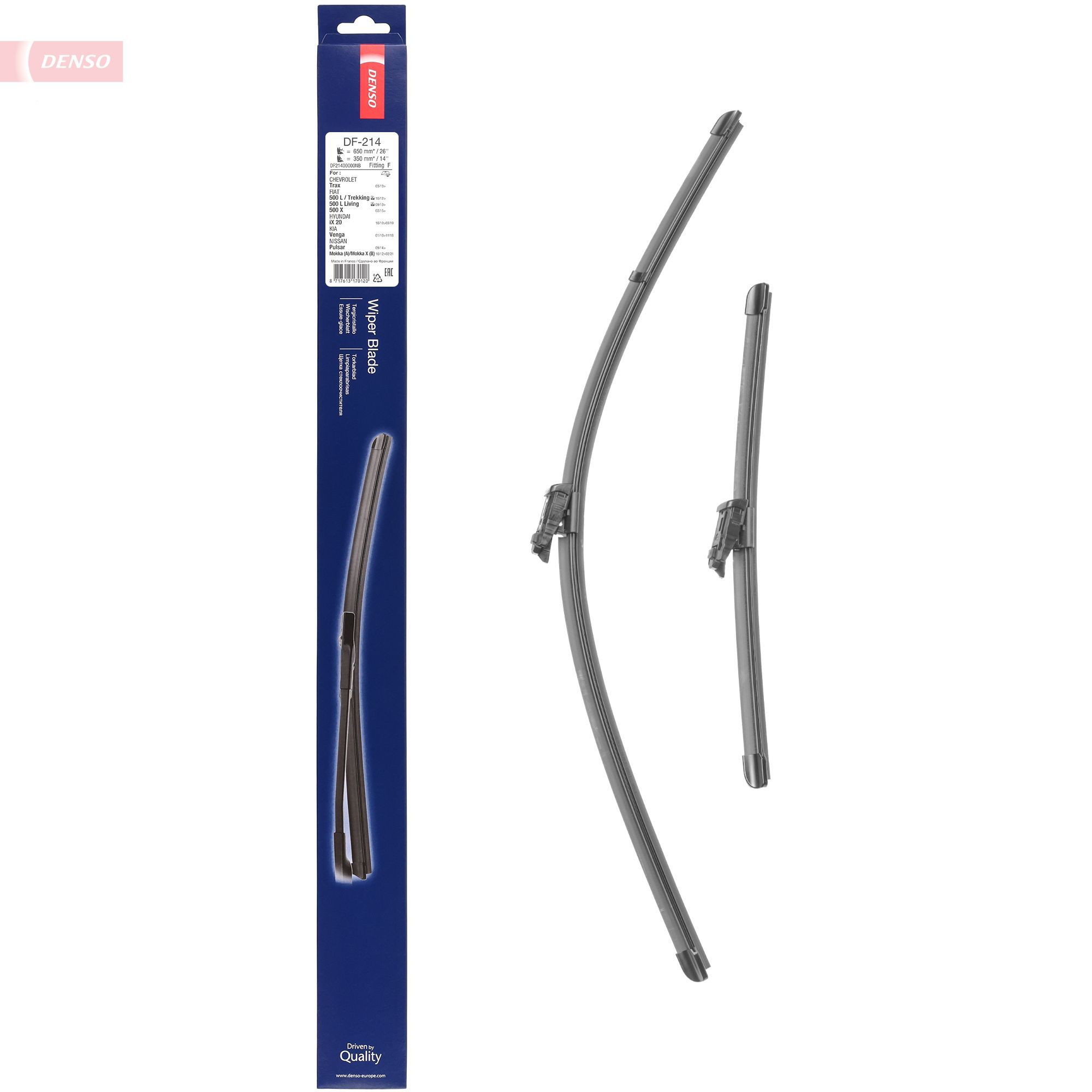 Щетка стеклоочистителя лобового стекла, водительская Denso DF214 цена, от 36.76 USD