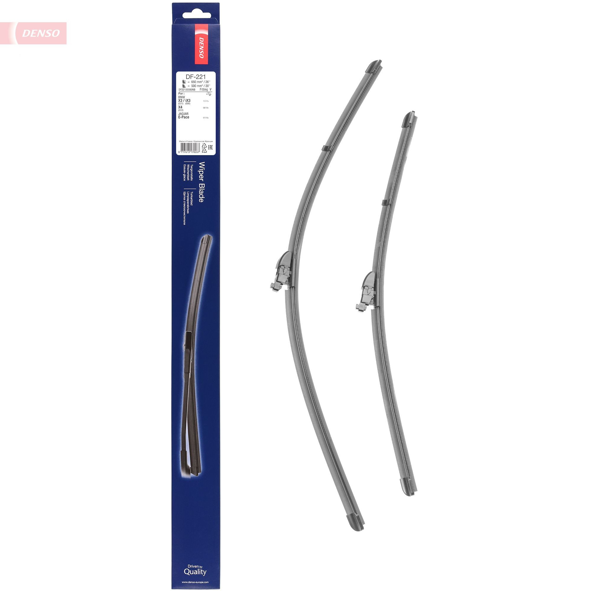 Щетка стеклоочистителя лобового стекла, водительская Denso DF221 цена, от 35.59 USD