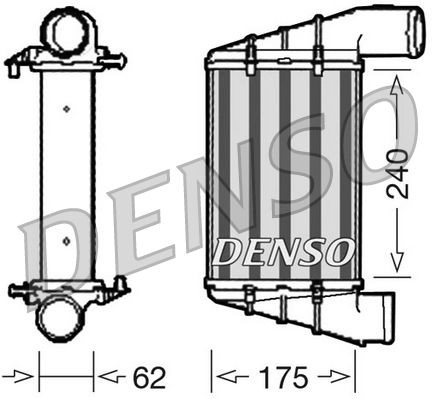 DIT02001 Denso Охладитель наддувочного воздуха