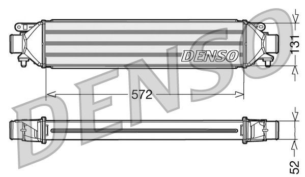 DIT09107 Denso Охладитель наддувочного воздуха