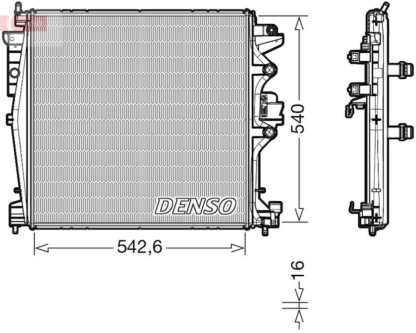 DRM01004 Denso Радиатор основной