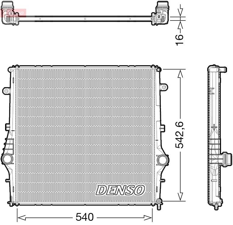 DRM01008 Denso Радиатор основной