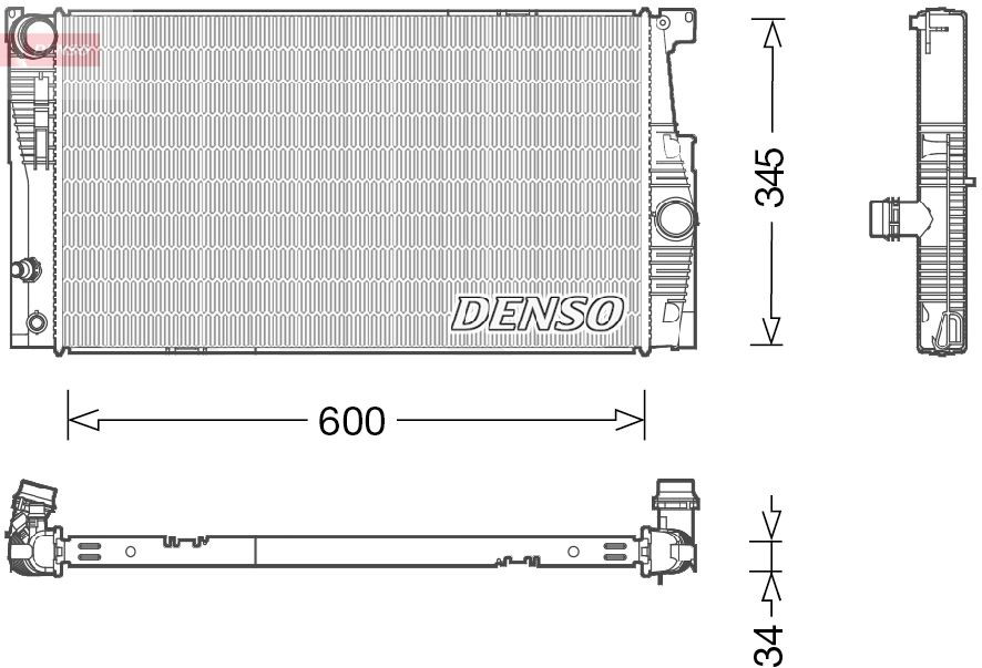 DRM05005 Denso Радиатор основной