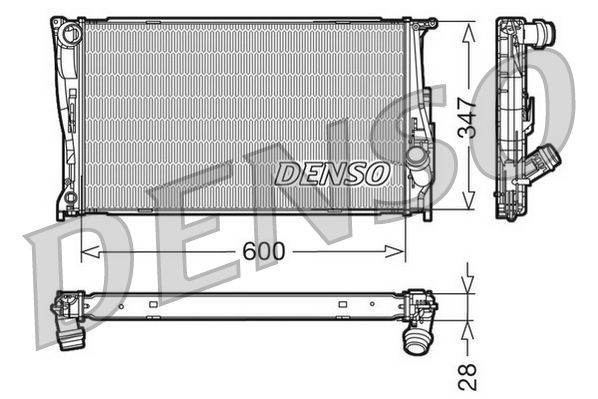 DRM05111 Denso Радиатор основной