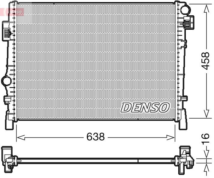 DRM09054 Denso Радиатор основной