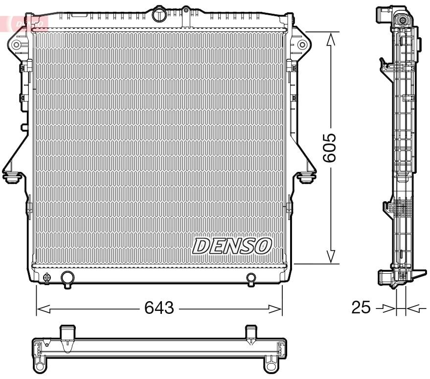 DRM10119 Denso Радиатор основной