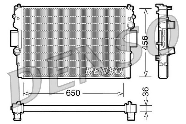 DRM12007 Denso Радиатор основной