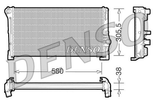 DRM13010 Denso Радиатор основной