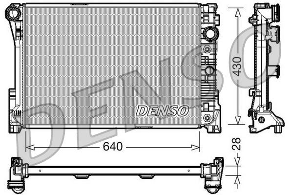 DRM17043 Denso Радиатор основной