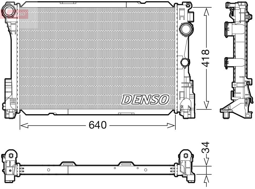 DRM17115 Denso Радиатор основной
