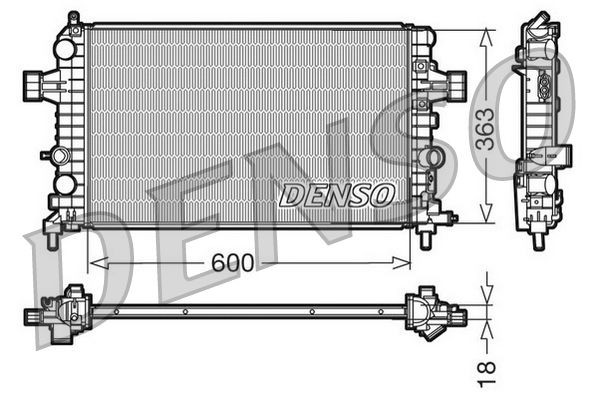DRM20103 Denso Радиатор основной