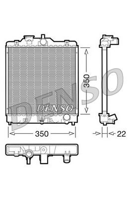 DRM40003 Denso Радиатор основной