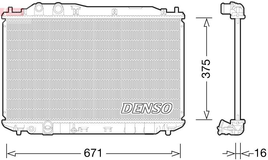 DRM40028 Denso Радиатор основной