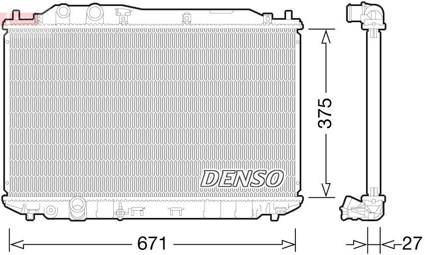 DRM40029 Denso Радиатор основной