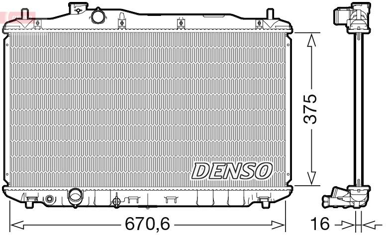 DRM40105 Denso Радиатор основной