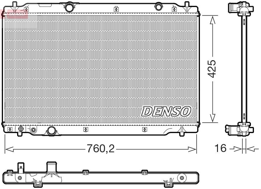 DRM40107 Denso Радиатор основной
