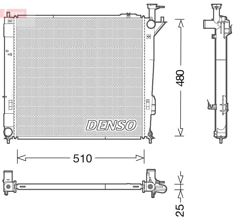 DRM41015 Denso Радиатор основной