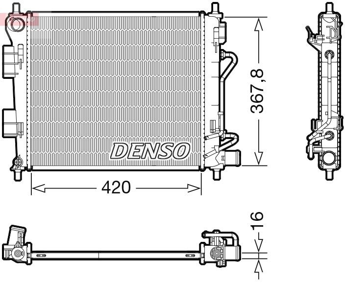 DRM41018 Denso Радиатор основной