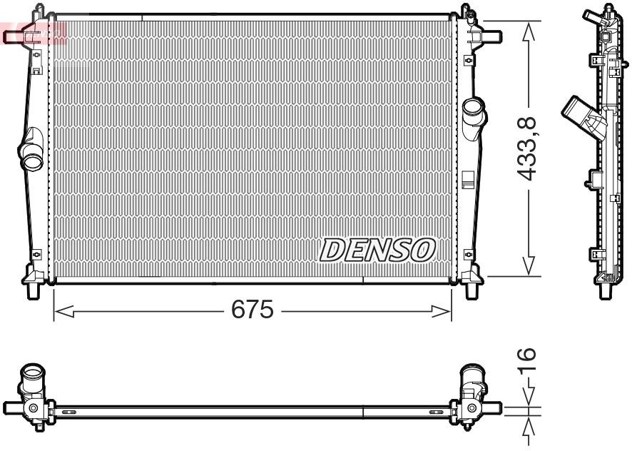 DRM44054 Denso Радиатор основной