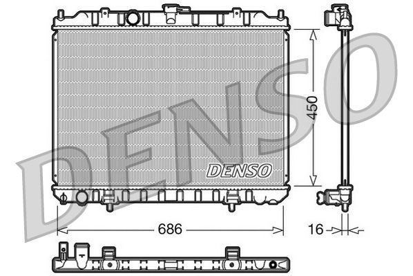 DRM46004 Denso Радиатор основной