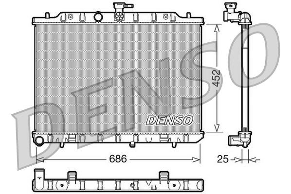 DRM46007 Denso Радиатор основной