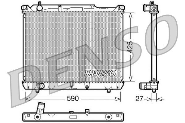 DRM47019 Denso Радиатор основной