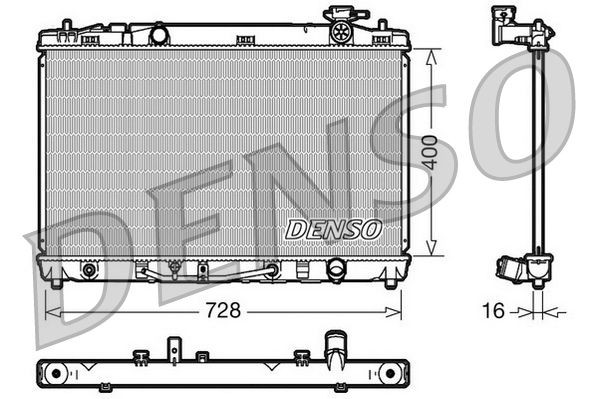 DRM50041 Denso Радиатор основной