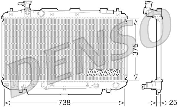 DRM50064 Denso Радиатор основной