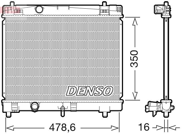 DRM50103 Denso Радиатор основной