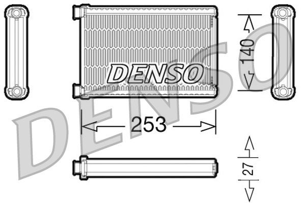 DRR05005 Denso Радиатор отопителя салона
