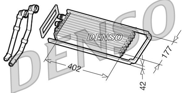 DRR12100 Denso Радиатор отопителя салона