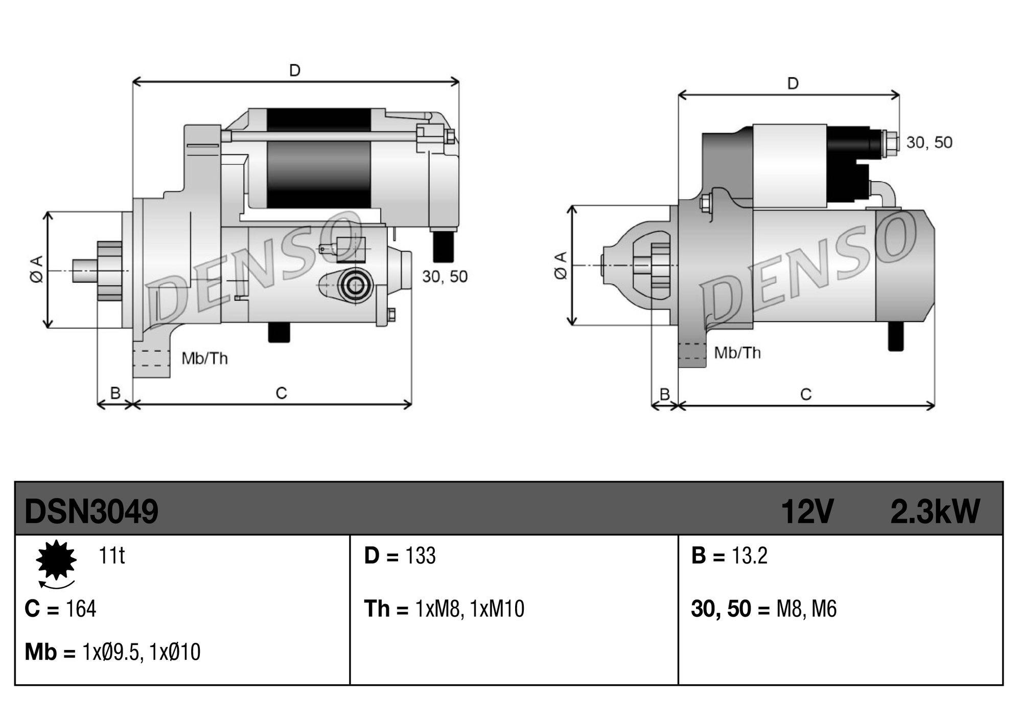 Купить DSN3049 Denso Стартер