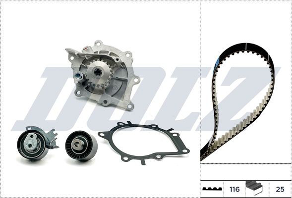 KD171 Dolz Комплект ремня ГРМ