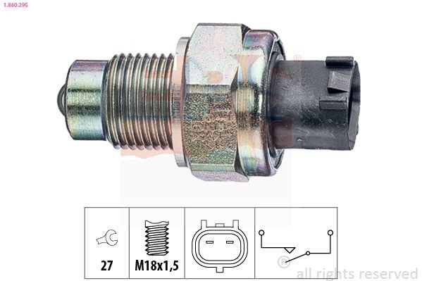 Датчик включения фонарей заднего хода на Peugeot 107  
