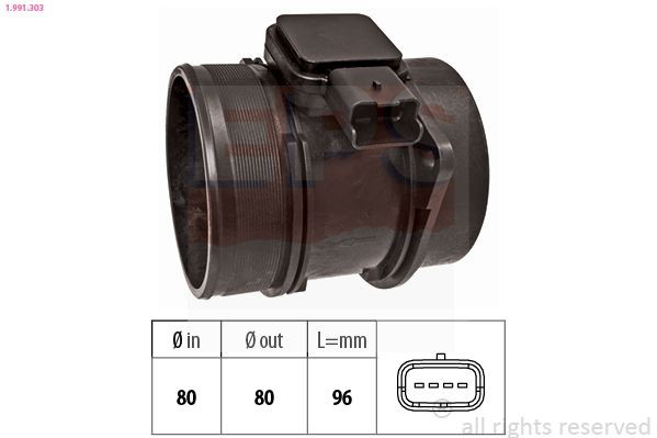 Датчик массового расхода воздуха Magneti Marelli AMMQ19760 цена, от 73.66 USD