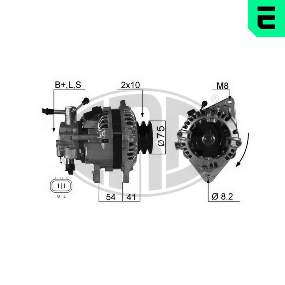 Генератор автомобиля ERA 210331A